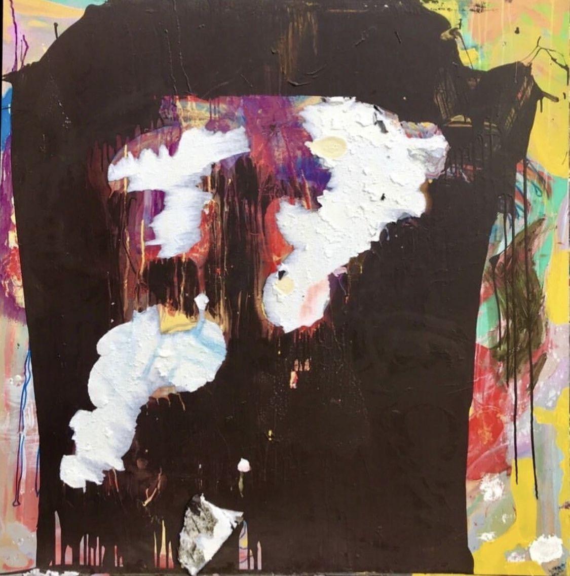 Abstract Painting Casey Mark Schultz - And A Double Shot Of Espresso, Peinture, Acrylique sur Panneau MDF