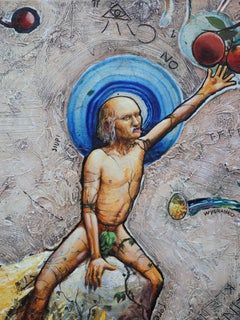 Die Erkundung des Gartens von Eden, Gemälde, Öl auf Leinwand