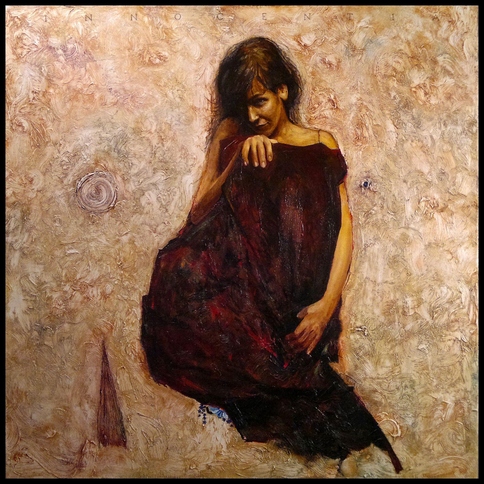 Innocentia, Pittura, Olio su tela - Painting di Robert Szczebiot