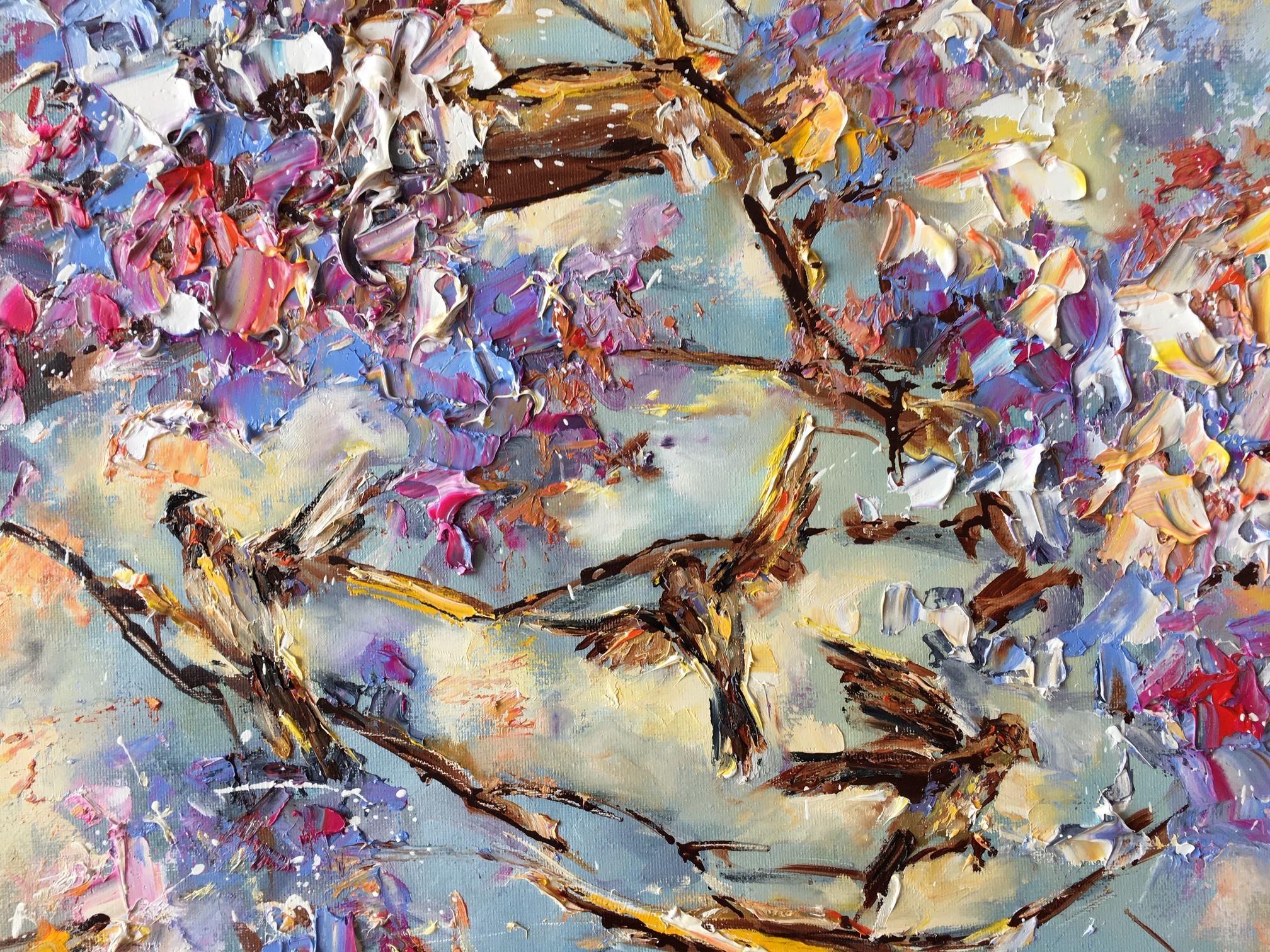 Chant d'oiseaux, Painting, Oil on Canvas 1