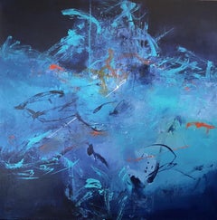 Under The Sea, Gemälde, Acryl auf Leinwand