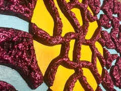 Ícaro, Técnica mixta sobre panel de madera