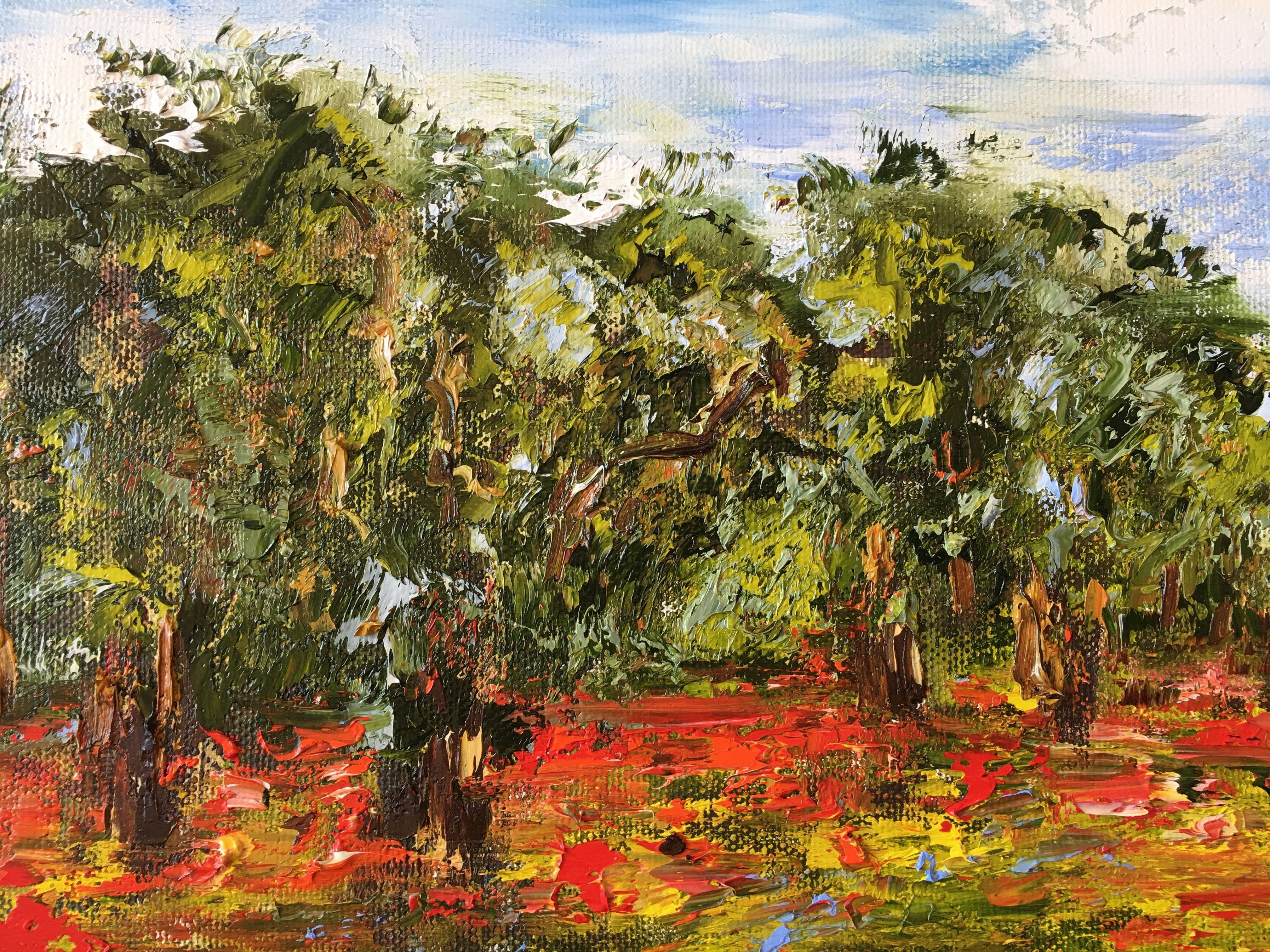 Oliviers en Provence, Painting, Oil on Canvas 2