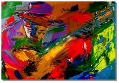 Jazzstract Bluesman, Painting, Acrylic on Paper