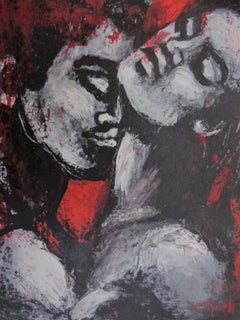 Lovers - Passionate 4, Painting, Acrylic on Canvas