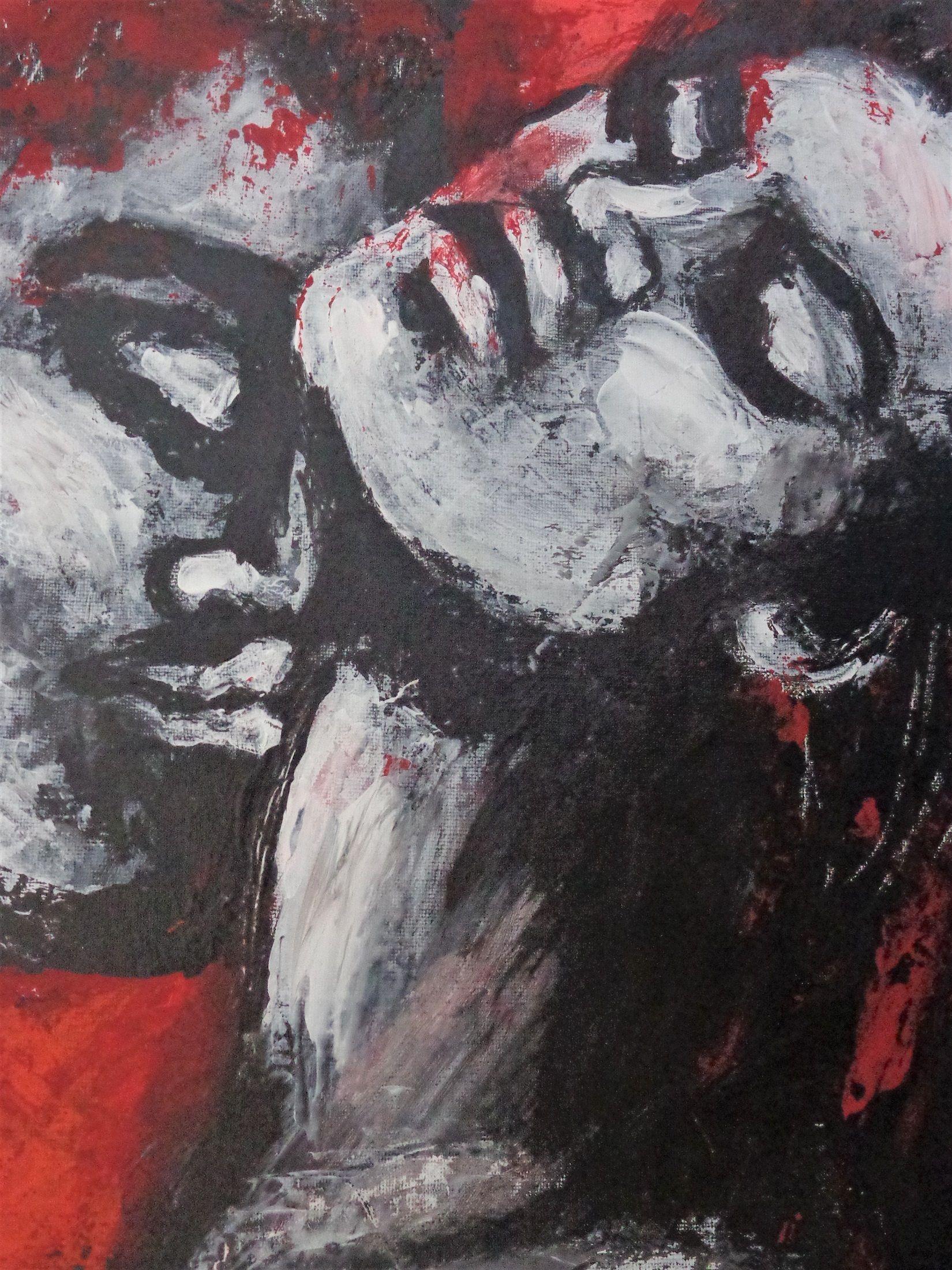 passionate lovers abstract art