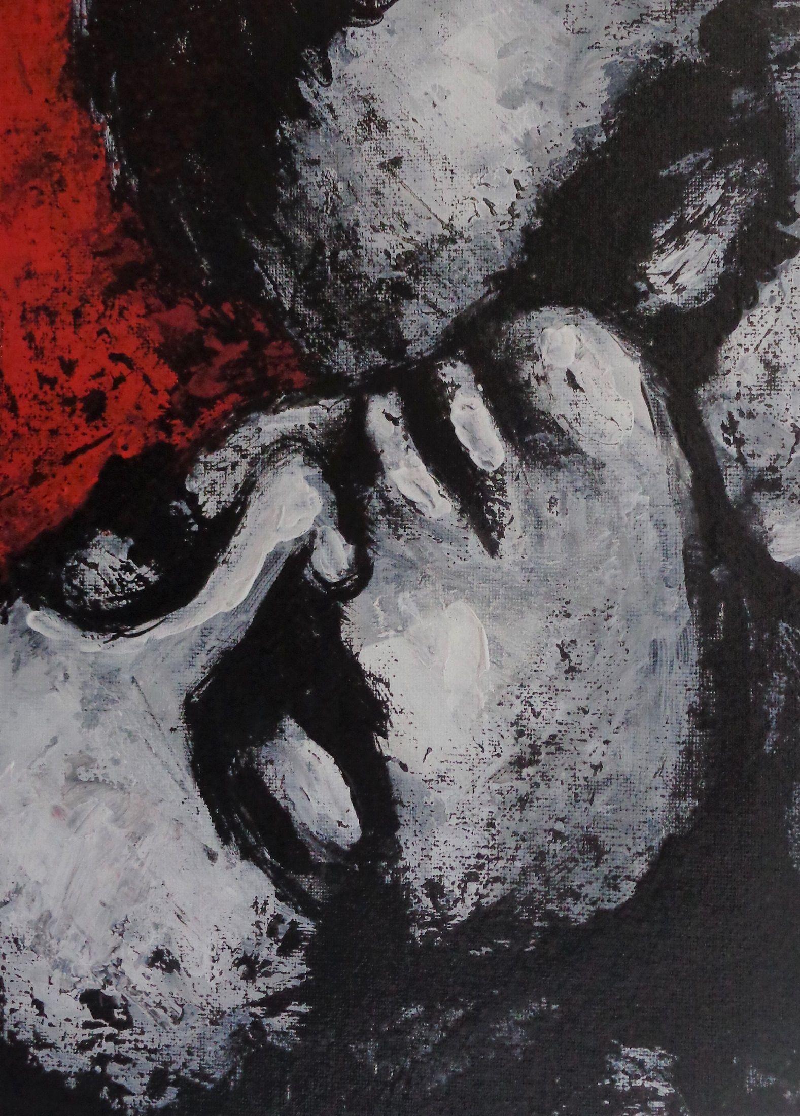 Lovers passionnés  2, Peinture, Acrylique sur Toile - Contemporain Painting par Carmen  Tyrrell