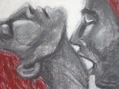 Lovers - Morning Light 1, Drawing, Pastels on Paper