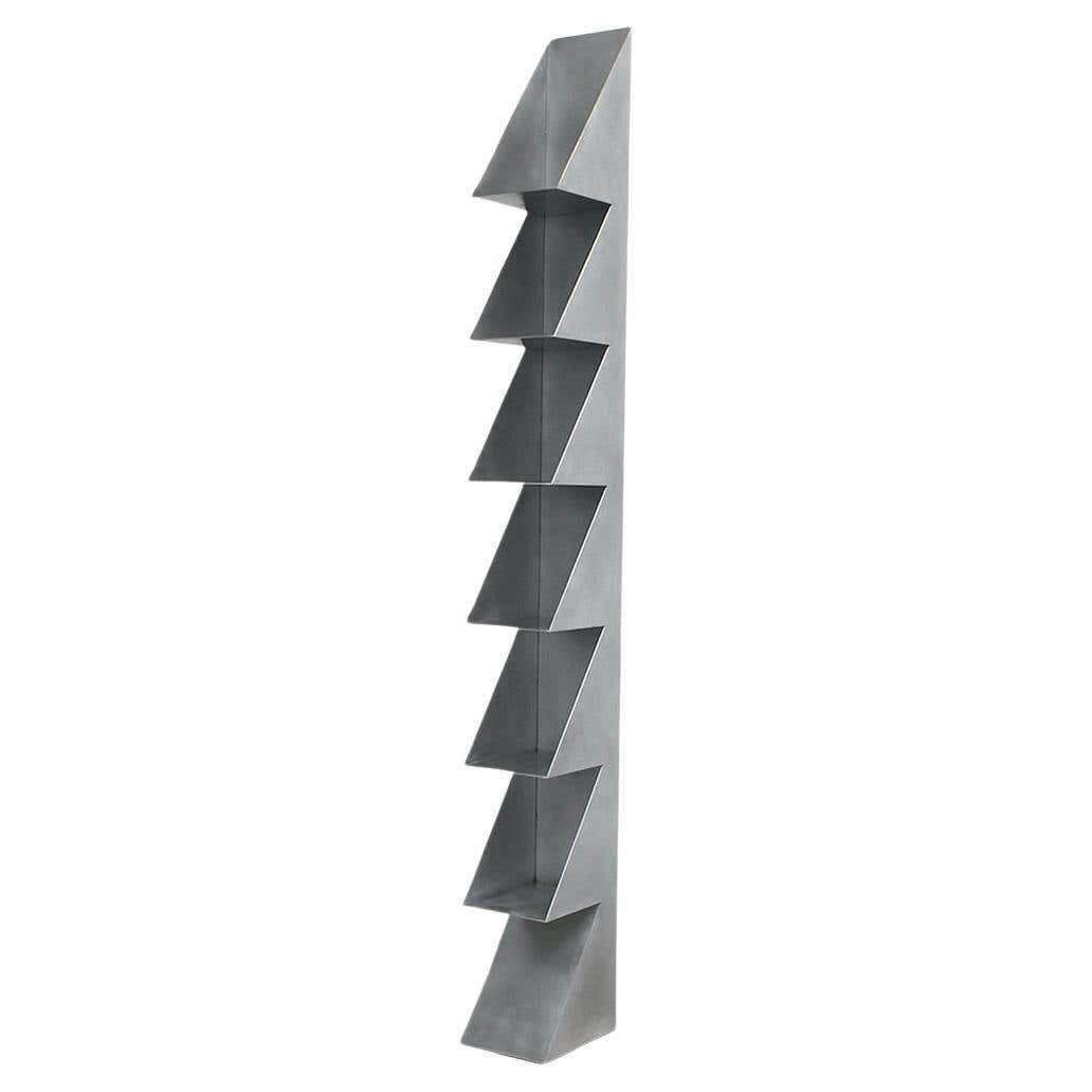 1234567 Aluminum Bookshelf by Clay Brown For Sale at 1stDibs