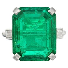 12.35 Carat Emerald-cut Statement 14K White Gold Collector’s Grade Grandeur