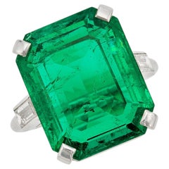 12.35 Carat Emerald-cut Statement 14K White Gold Collector’s Grade Grandeur