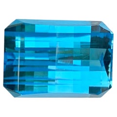 12.35 Carat Natural Loose Swiss Blue Topaz Pixel Cut Gemstone