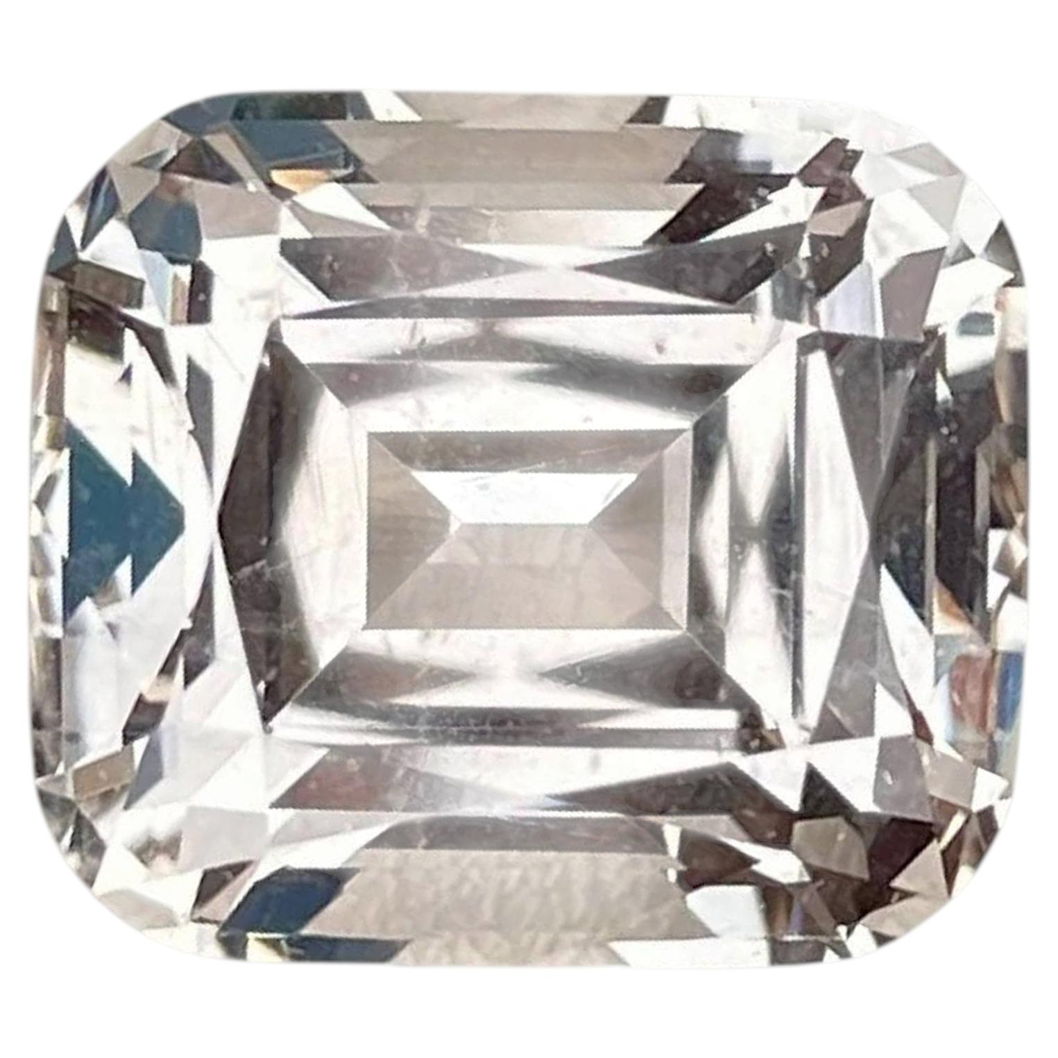 12.35 Carats Quality Topaz Stone Cushion Cut Natural Pakistani Gemstone For Sale