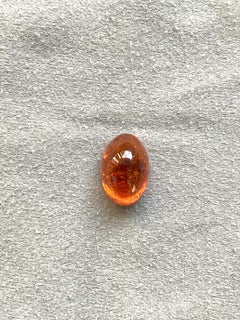 12.36 Carats Fanta Spessartite Garnet Pear Plain Top Quality Natural Gemstone