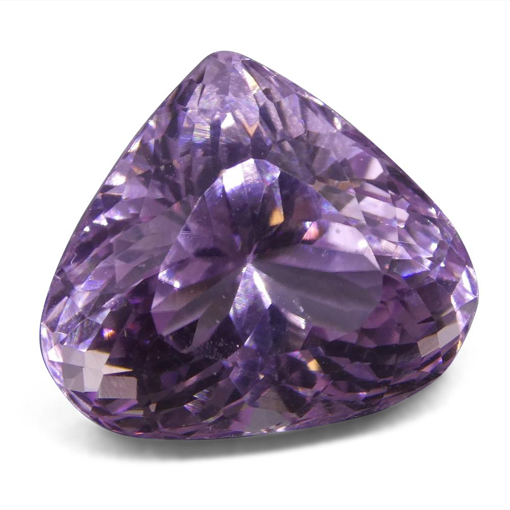 12.39 ct Pear Kunzite In New Condition For Sale In Toronto, Ontario
