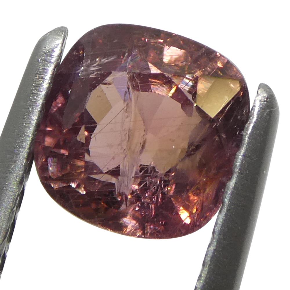 1.23ct Cushion Pink Sapphire from Tanzania Unheated For Sale 5