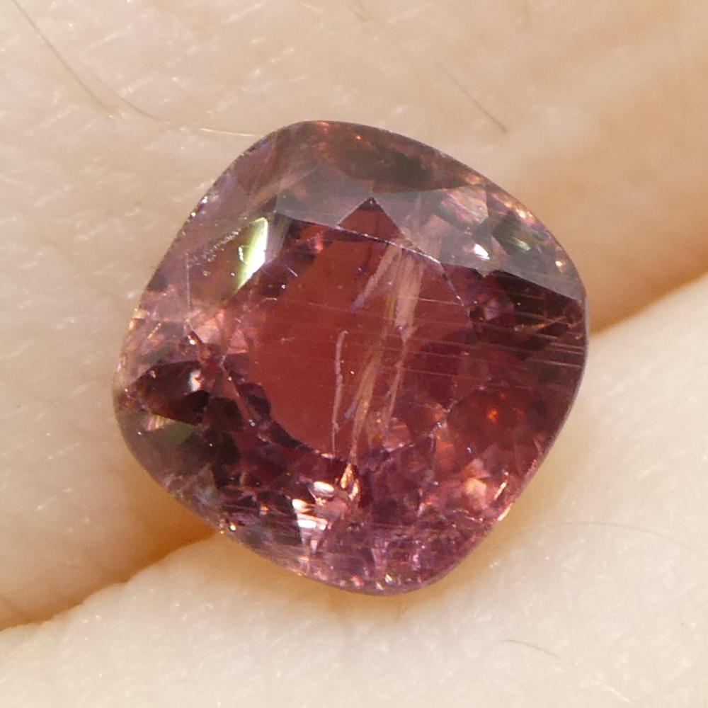 1.23ct Cushion Pink Sapphire from Tanzania Unheated For Sale 6