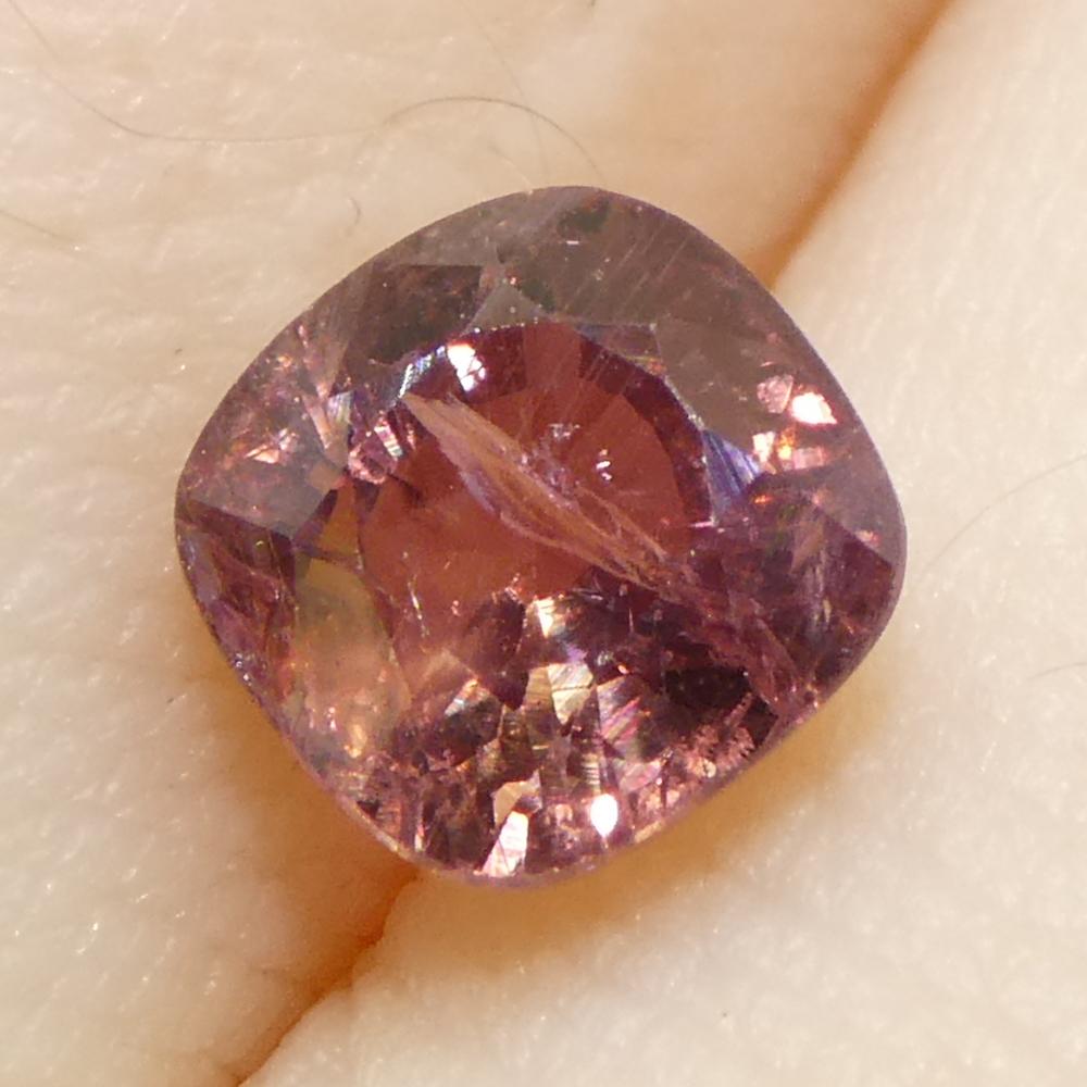 1.23ct Cushion Pink Sapphire from Tanzania Unheated For Sale 7
