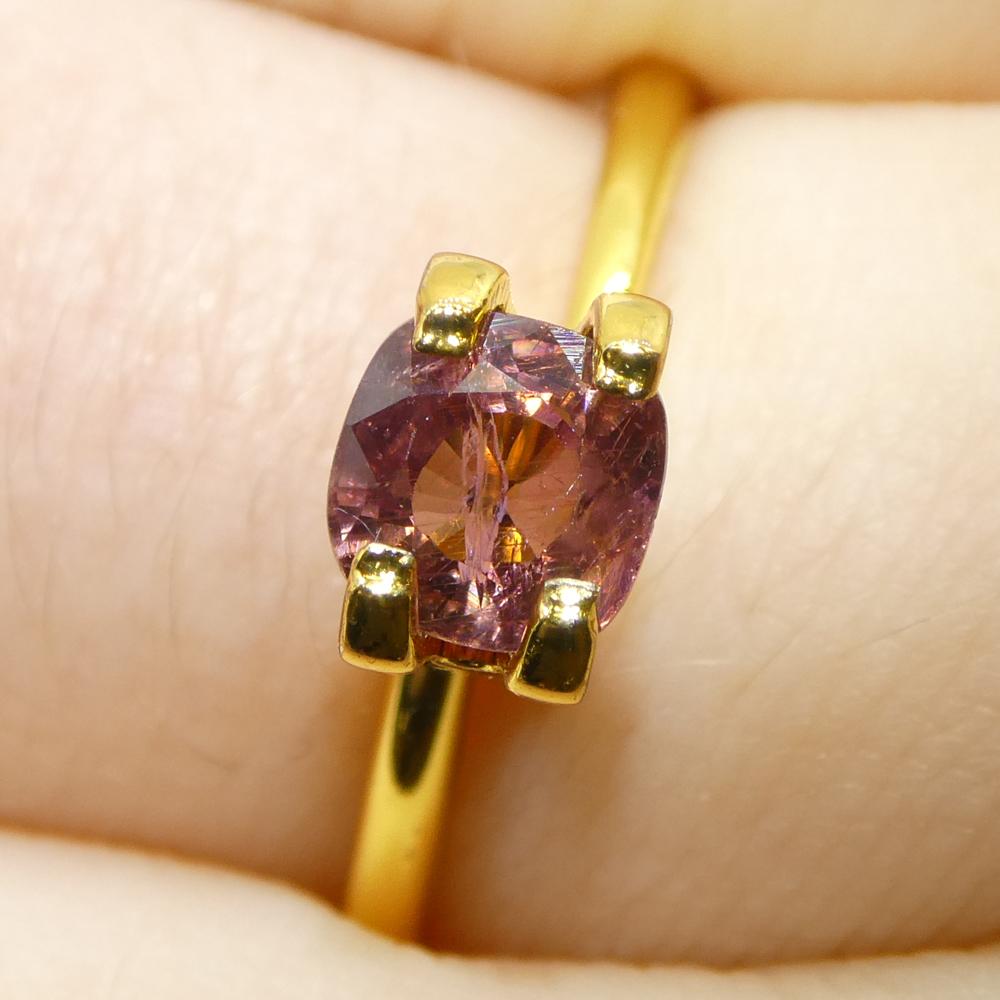 1.23ct Cushion Pink Sapphire from Tanzania Unheated For Sale 8