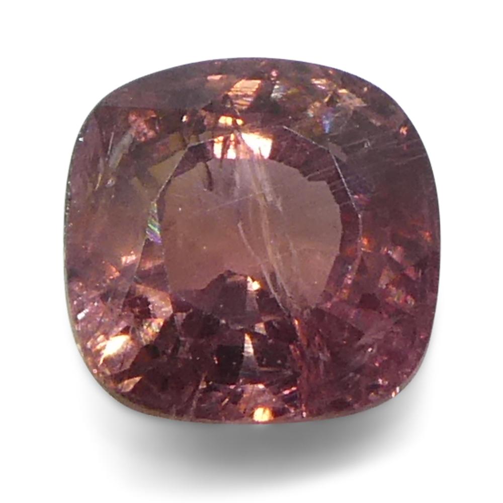 1.23ct Cushion Pink Sapphire from Tanzania Unheated In New Condition For Sale In Toronto, Ontario