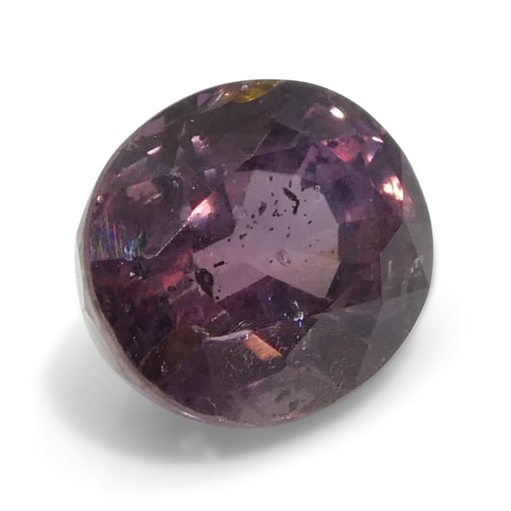 Zafiro ovalado rosa púrpura de Tanzania, sin calentar, 1,23 quilates en venta 2
