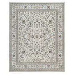 12
3"x15
1" Ivory Wool
Silk Nain All Over Design Hand Knotted Oriental XL Rug