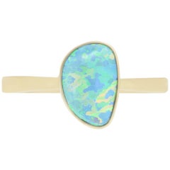 1.24 Carat Camouflage Opal Ring
