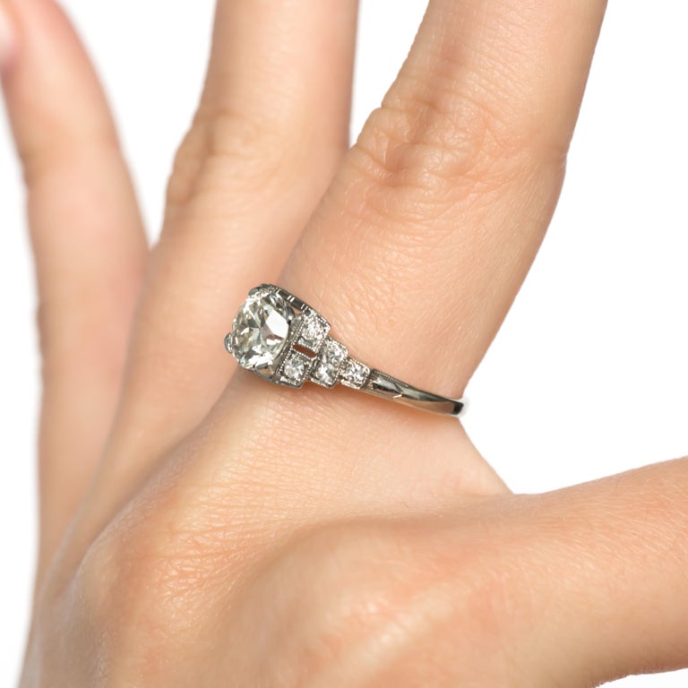 1.24 Carat Diamond White Gold Engagement Ring For Sale at 1stDibs | 1.