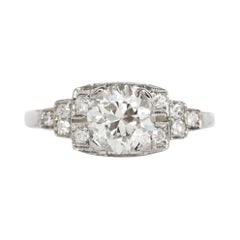 1.24 Carat Diamond White Gold Engagement Ring