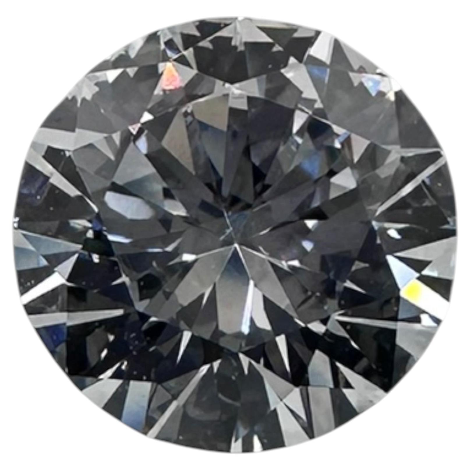 1.24 Carat GIA Certified VS1, Color E, Round Cut Natural Diamond.