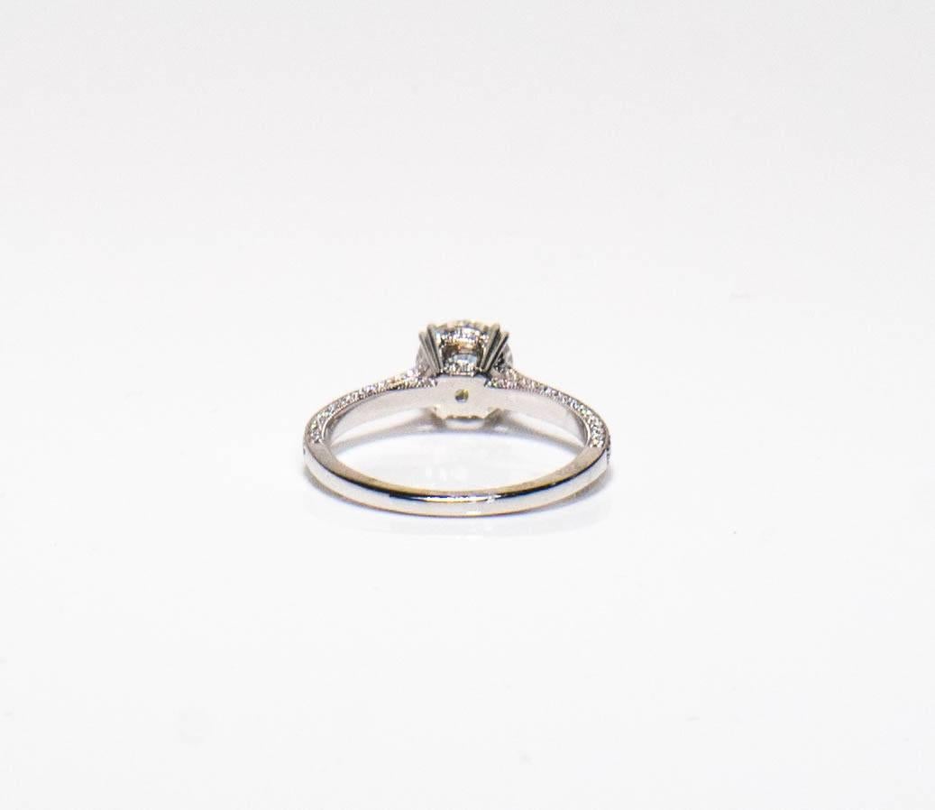 Old European Cut 1.24 carat Old Euro cut Diamond Engagement Ring