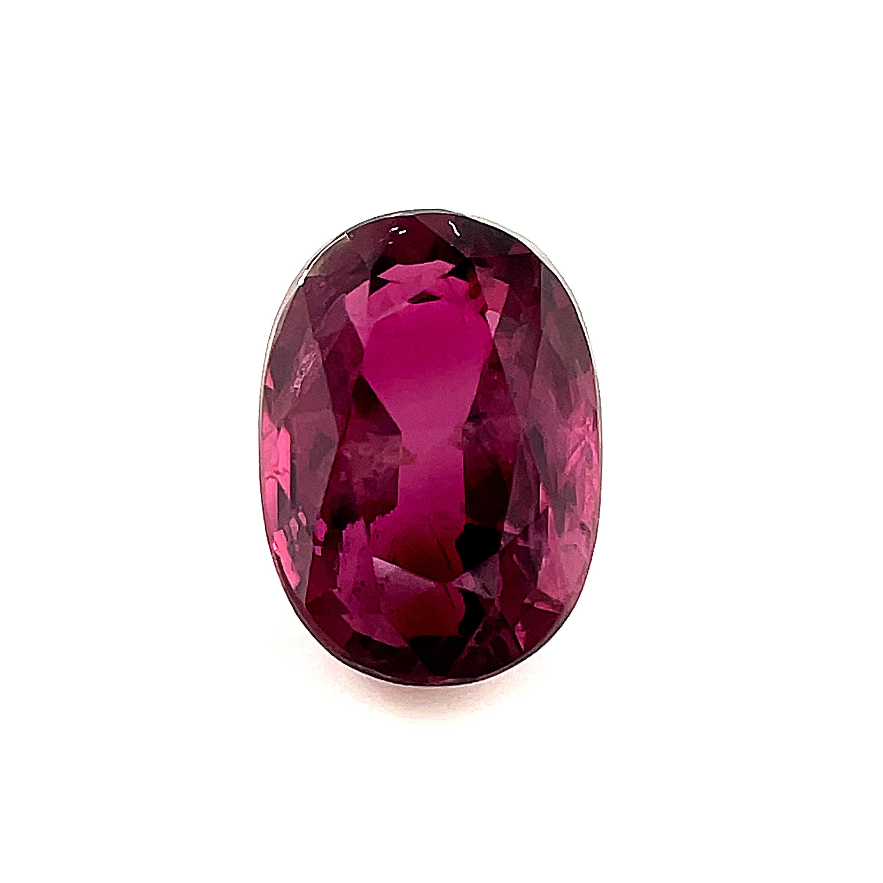 1.24 Carat Oval Loose Unset Ruby Gemstone For Sale 1