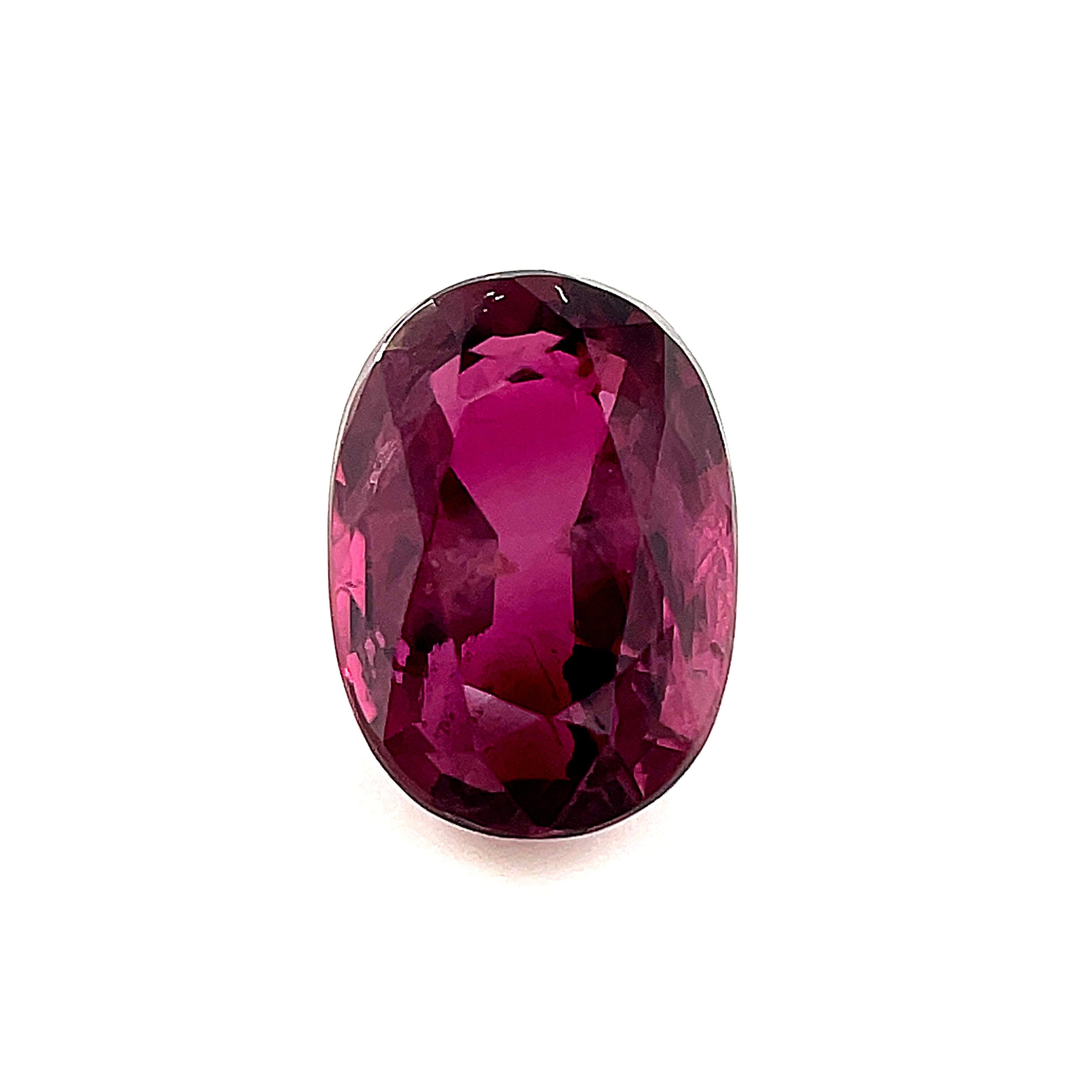 Women's or Men's 1.24 Carat Oval Loose Unset Ruby Gemstone For Sale