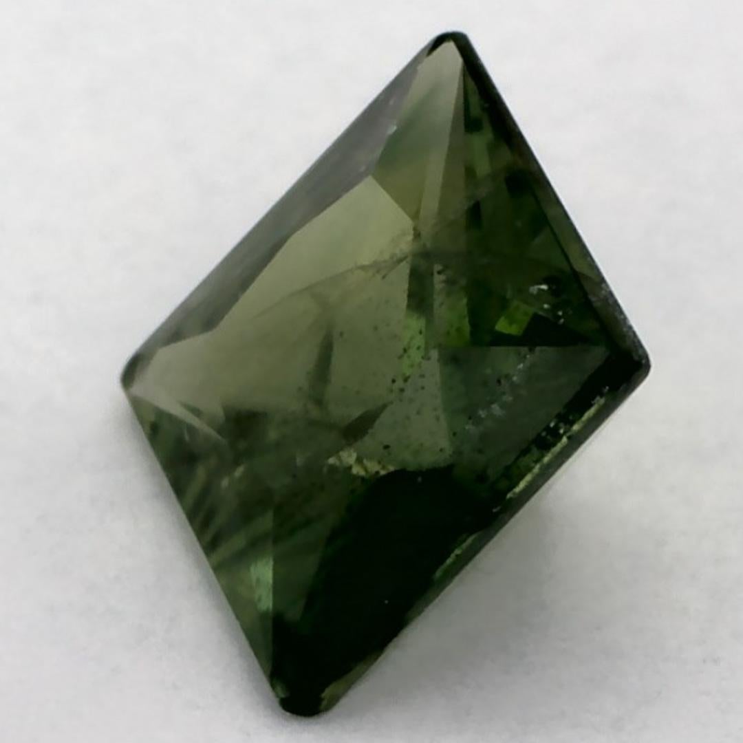 Gema suelta de zafiro azul de 1.24 qt Corte Asscher en venta