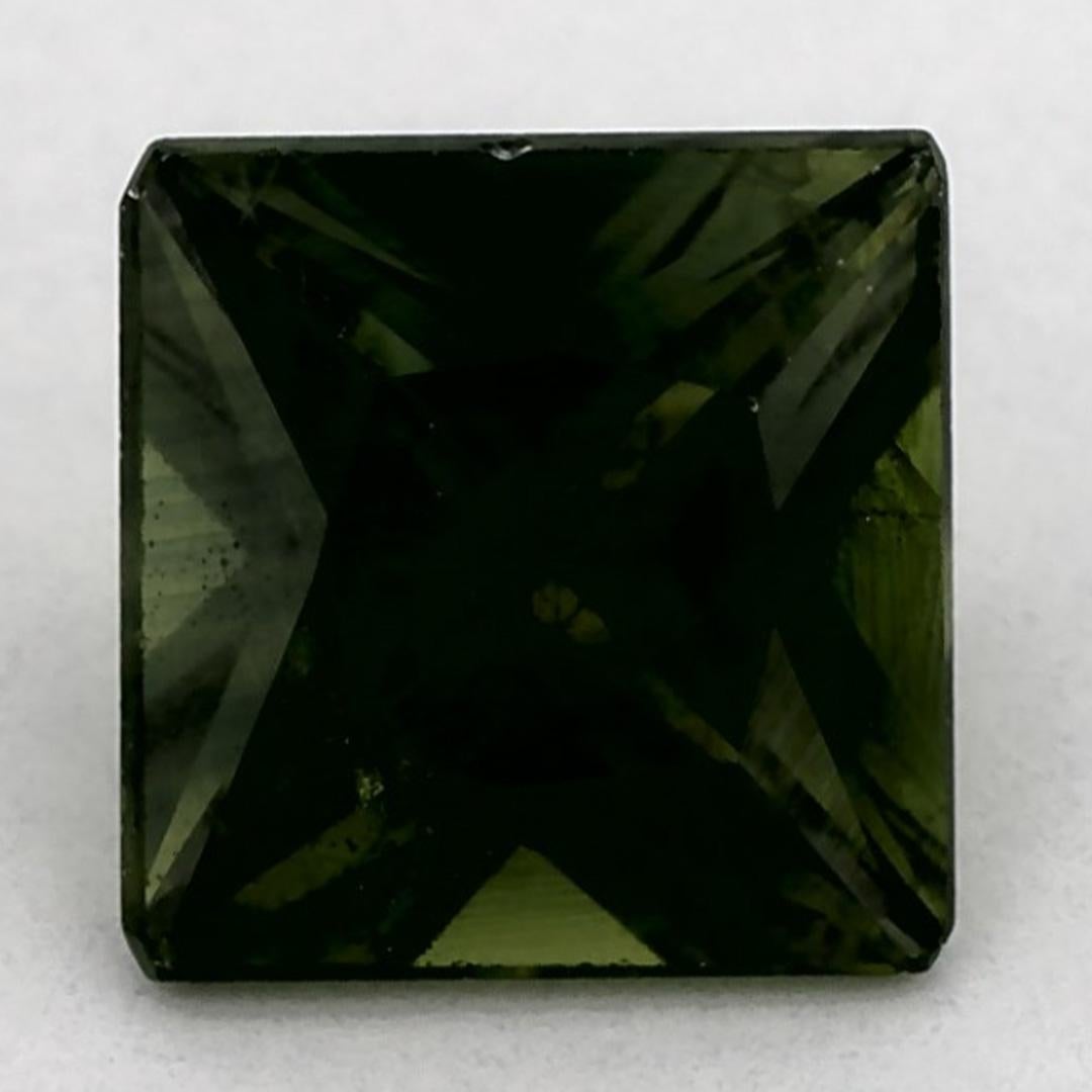 Gema suelta de zafiro azul de 1.24 qt