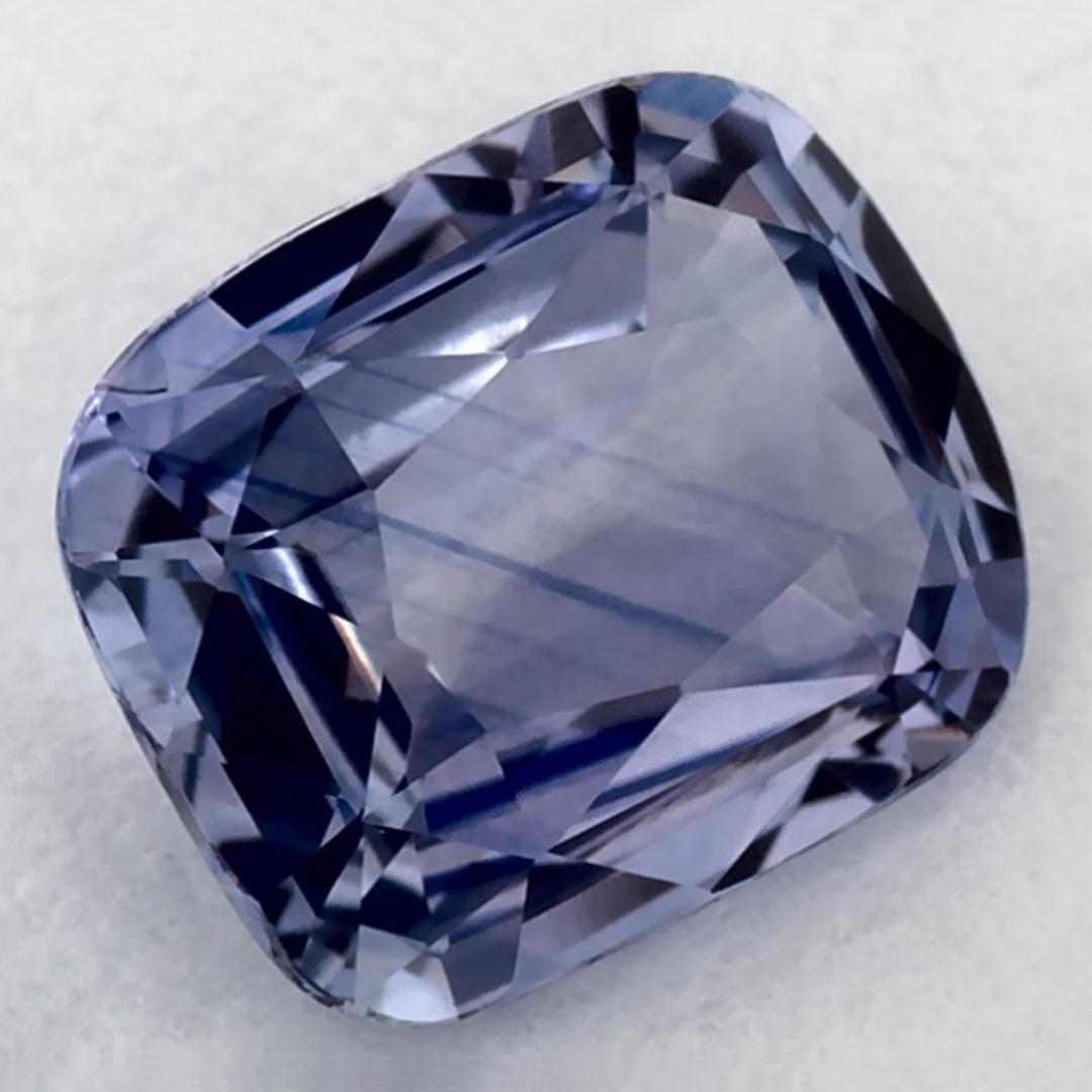 1.24 Karat Blauer Saphir Cushion Loser Edelstein (Kissenschliff) im Angebot