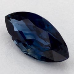 Gema suelta de zafiro azul marquesa de 1.24 qt
