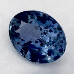 1.24 Ct Blue Sapphire Oval Loose Gemstone
