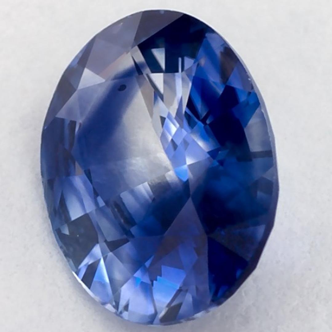 1.24 Karat Blauer Saphir Oval Loser Edelstein (Ovalschliff) im Angebot