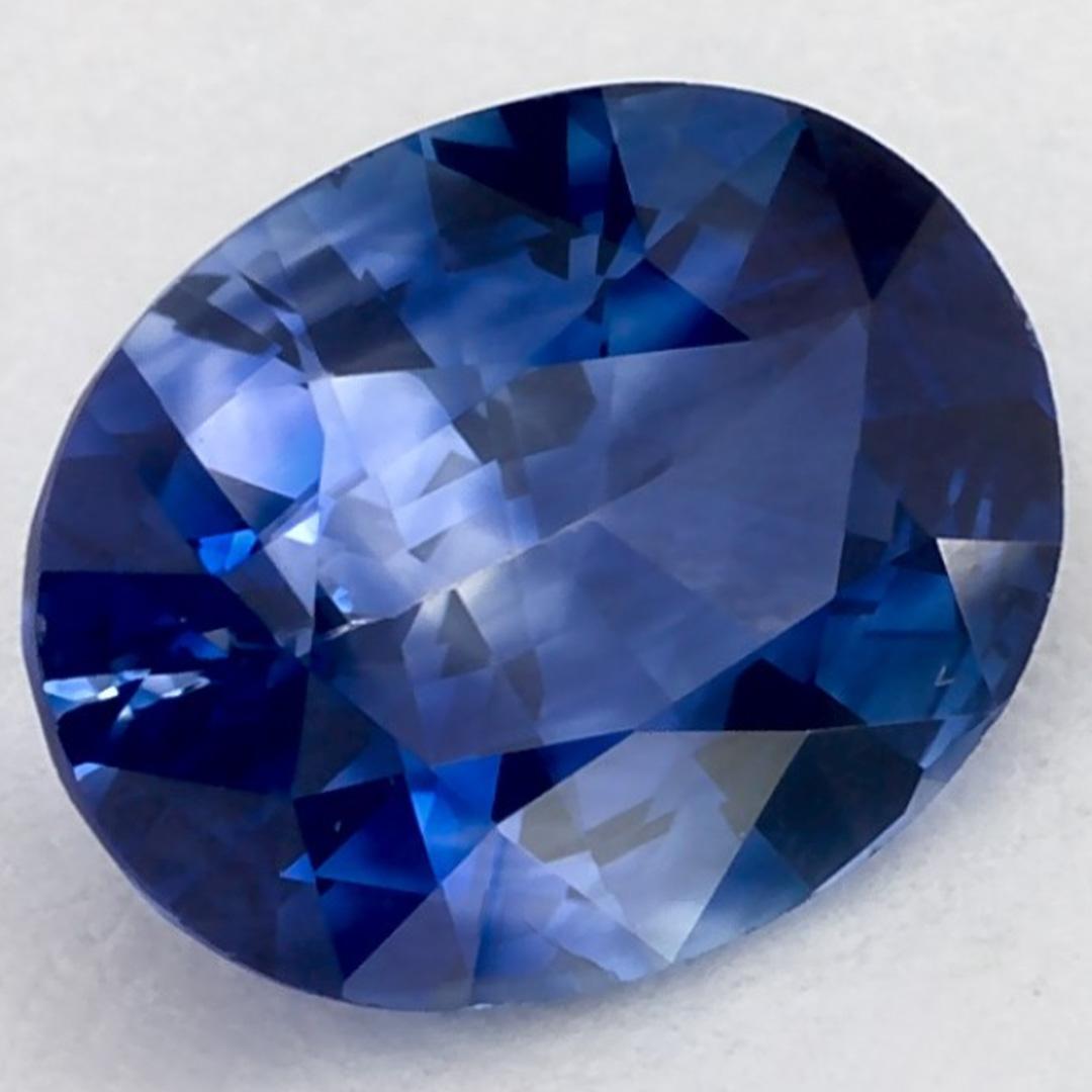 1.24 Karat Blauer Saphir Oval Loser Edelstein im Zustand „Neu“ im Angebot in Fort Lee, NJ