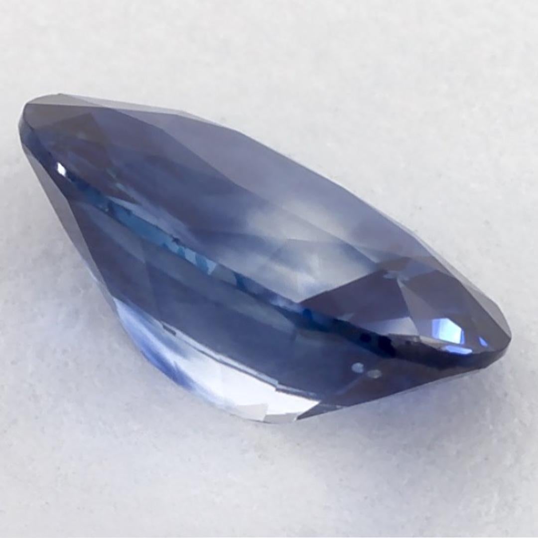 1.24 Karat Blauer Saphir Oval Loser Edelstein im Angebot 1
