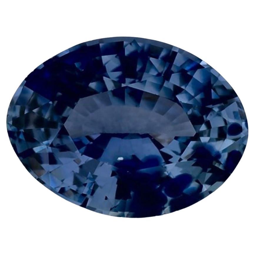 1.24 Ct Blue Sapphire Oval Loose Gemstone For Sale
