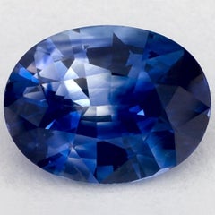 1.24 Ct Blue Sapphire Oval Loose Gemstone
