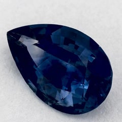 1.24 Ct Blue Sapphire Pear Loose Gemstone