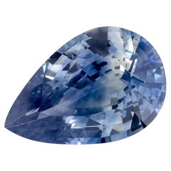 1.24 carati di zaffiro blu a forma di pera sciolto
