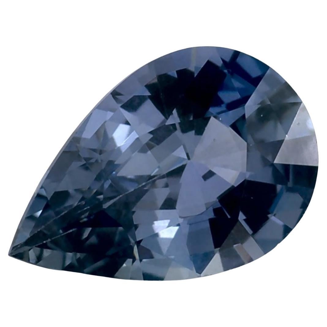 1.24 Ct Blue Sapphire Pear Loose Gemstone