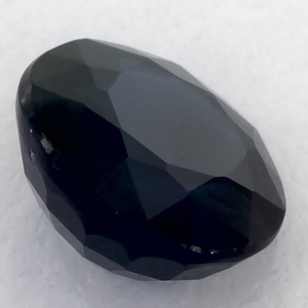 1.24 Ct Blue Sapphire Round Loose Gemstone For Sale 1