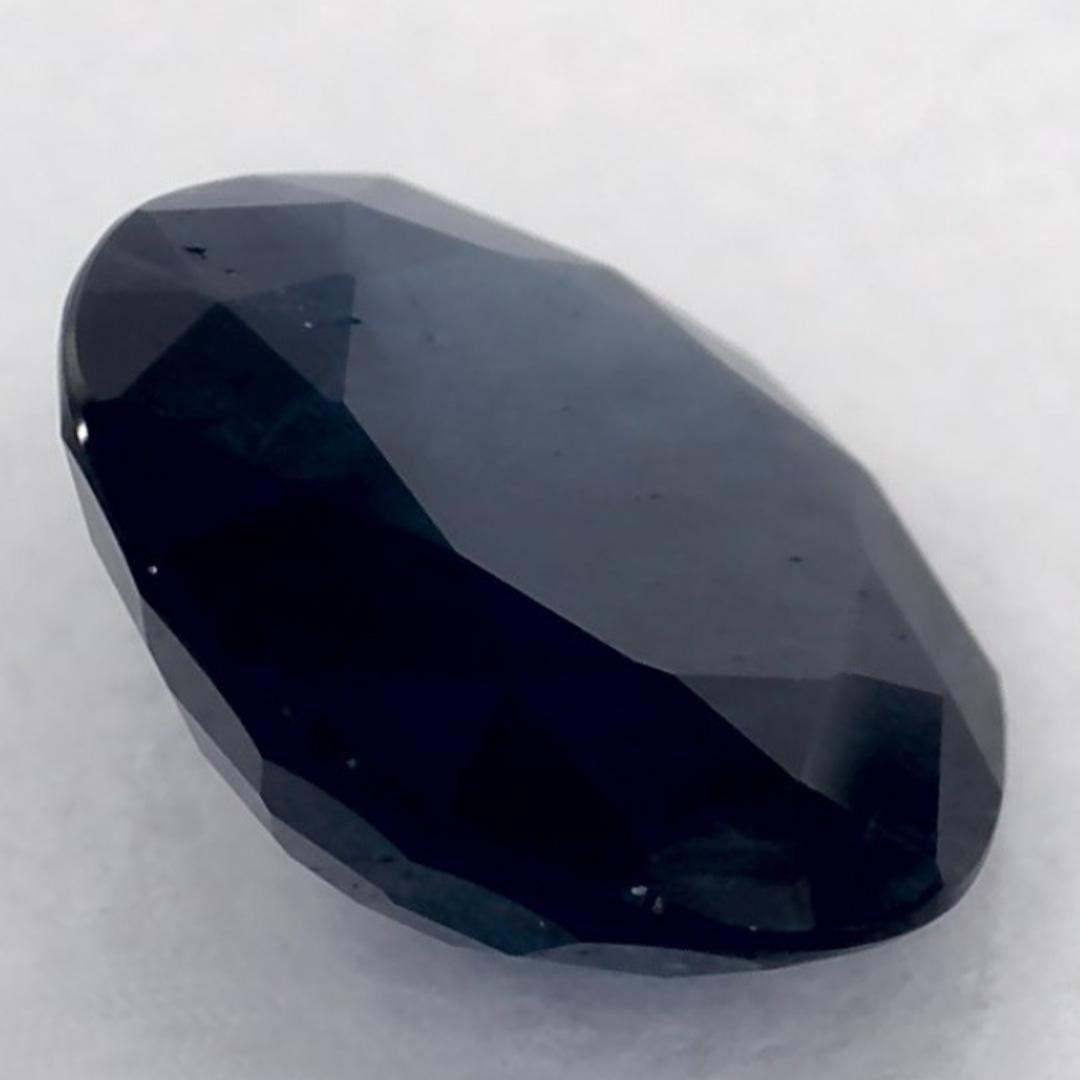 1.24 Ct Blue Sapphire Round Loose Gemstone (pierre précieuse en vrac) en vente 1