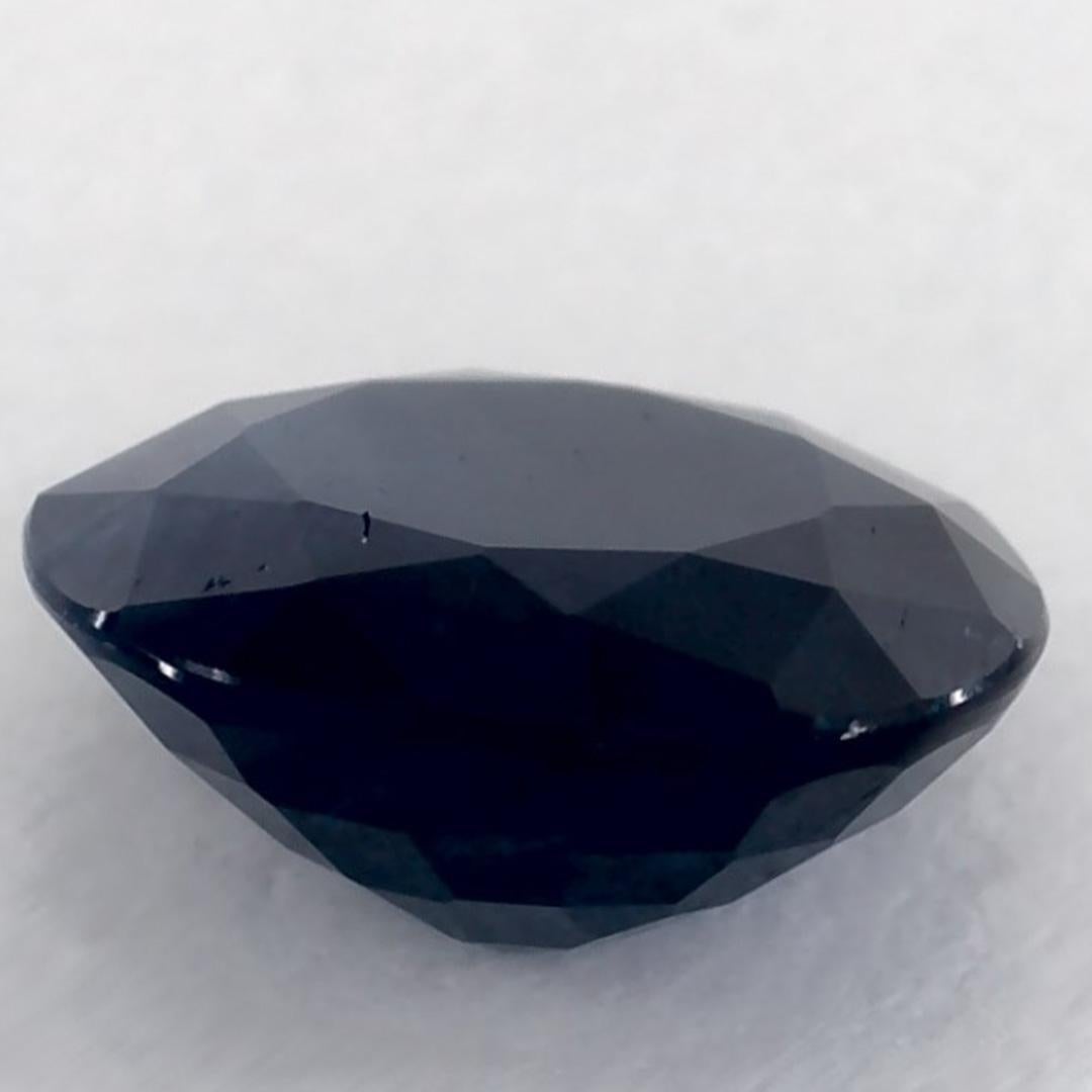 1.24 Ct Blue Sapphire Round Loose Gemstone (pierre précieuse en vrac) en vente 3