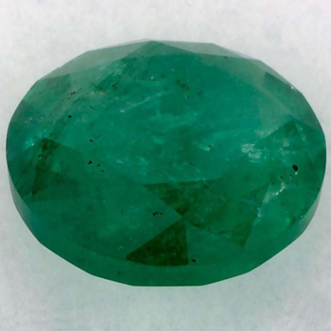 1.24 Ct Smaragd Runde Lose Edelstein im Zustand „Neu“ im Angebot in Fort Lee, NJ